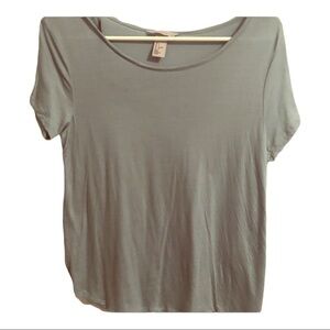 H&M Blue Basic scoop Tee